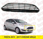 Load image into Gallery viewer, FORD FIESTA FRONT GRILLE 2013 - 2017 CHROME SLATS TYPE RADIATOR OEM QUALITY
