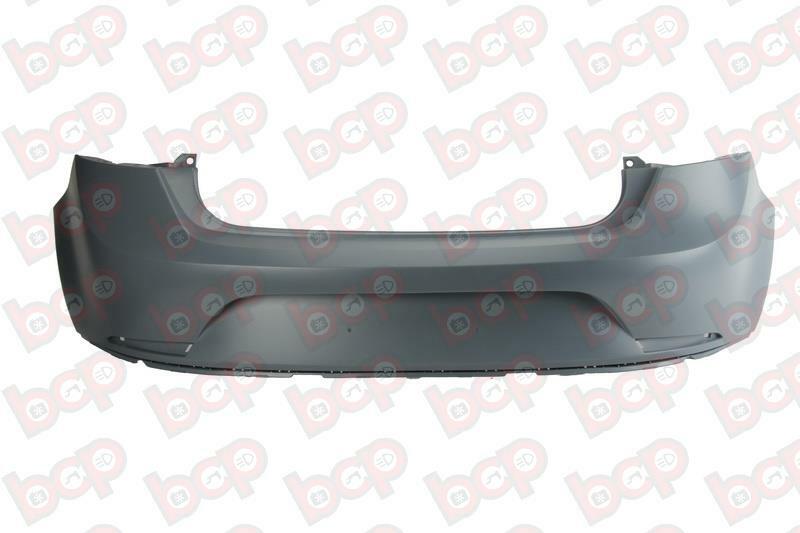 SEAT IBIZA 2008 - 2012 REAR BUMPER PRIMED NO PARKING SENSOR HOLES 6J4807421GRU