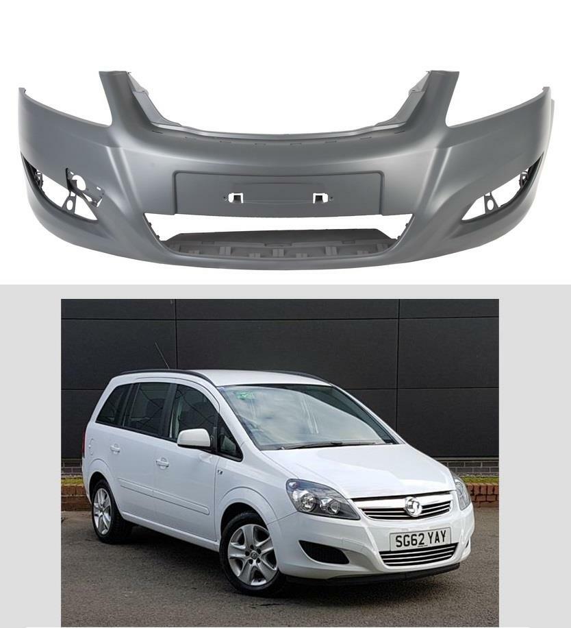 VAUXHALL ZAFIRA MK2 2008 - 2013 FRONT BUMPER WITHOUT PDC HOLES OEM QUALITY