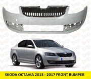 SKODA OCTAVIA 2013-2017 FRONT BUMPER PRIMED NEW INSURANCE CERTIFID 5E0807217A
