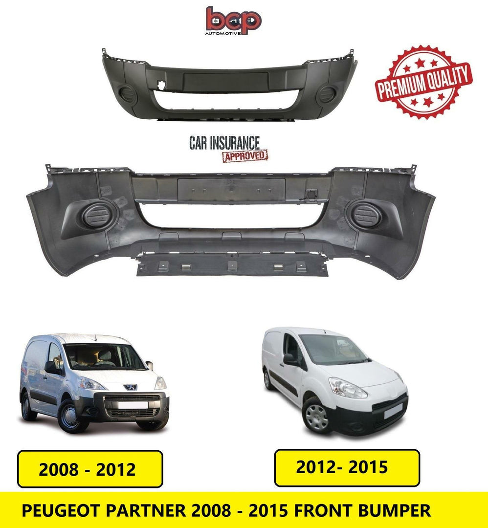PEUGEOT PARTNER FRONT BUMPER 2008 2009 2010 2012 2013 2014 2015 TEXTURED
