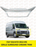 Load image into Gallery viewer, FIAT DUCATO FRONT GRILLE SURROUND CHROME SILVER 2014 - 2021 735590787
