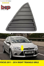 FORD FOCUS 2011 - 2014 FRONT GRILLE TEXTURED TRAINGLE RIGHT DRIVER SIDESIDE NEW