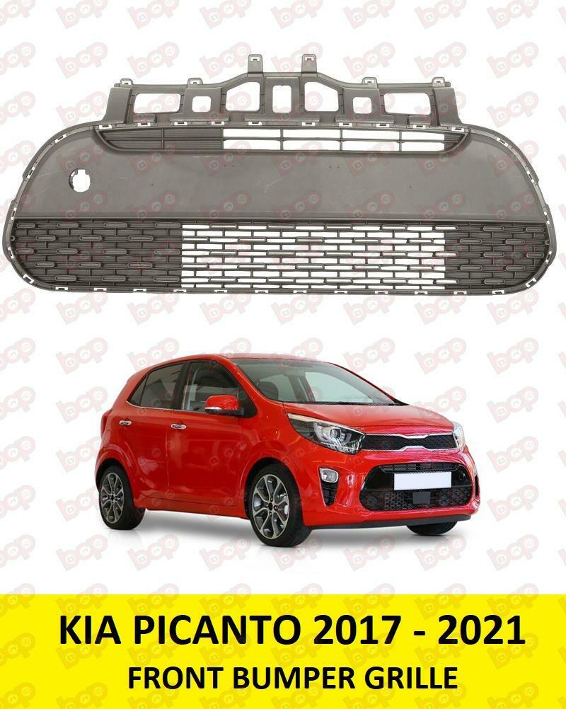 KIA PICANTO 2017 - 2023 FRONT BUMPER CENTRE GRILLE 86560G6000 MATT BLACK