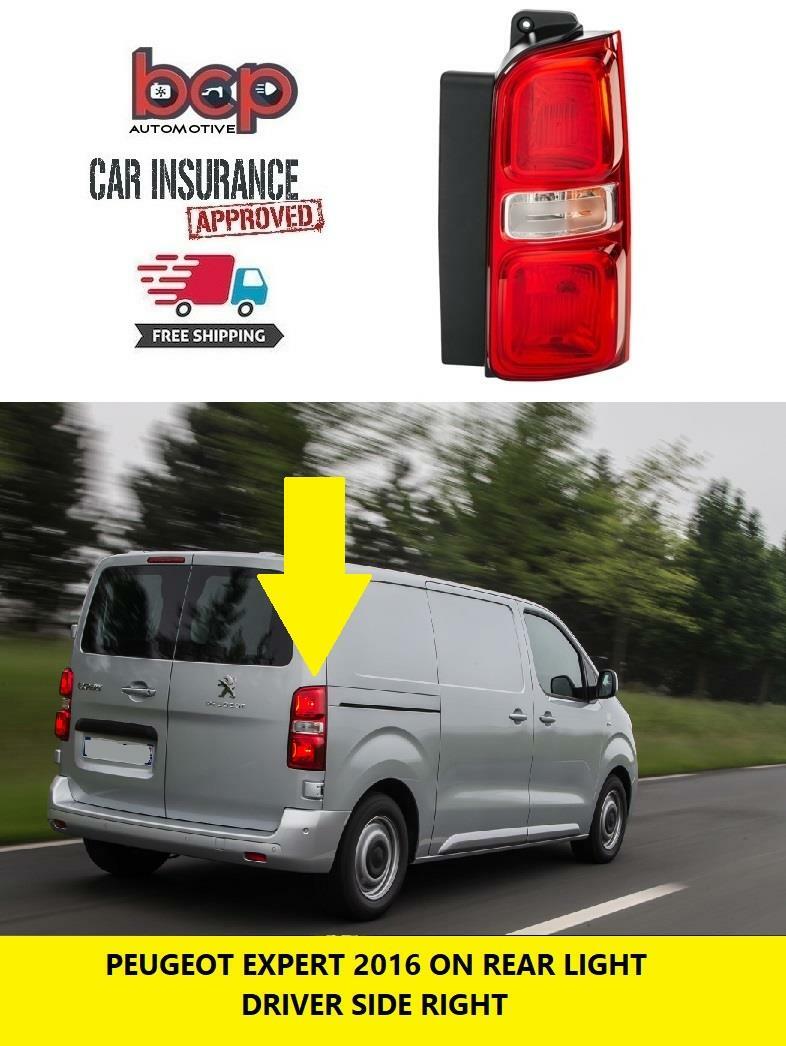 PEUGEOT EXPERT 2016 ON REAR LIGHT LAMP RIGHT DRIVER SIDE NEW 9808243080