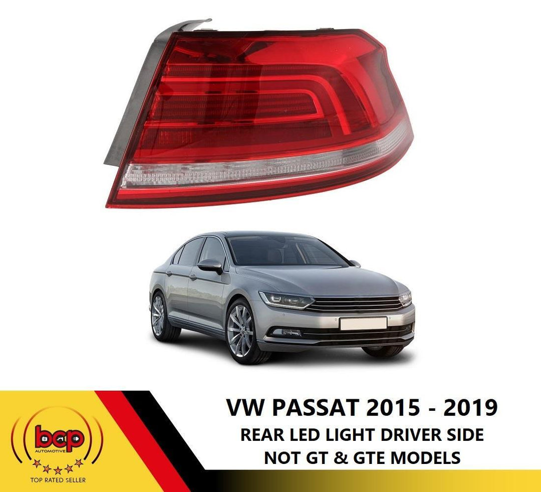 VW PASSAT 2015 - 2019 REAR LIGHT TAIL LAMP OUTER DRIVER SIDE RIGHT LED SALOON