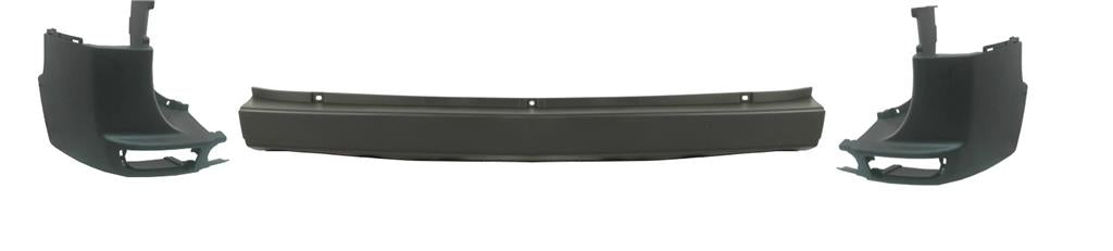 VW CRAFTER 2006 - 2017 REAR BUMPER COMPLETE CENTRE LEFT & RIGHT END CAP