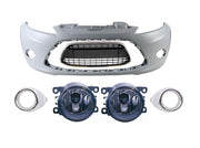 FORD FIESTA MK7 2008 - 2012 FRONT BUMPER COMPLETE ALL GRILLES CHROME & FOGS NEW