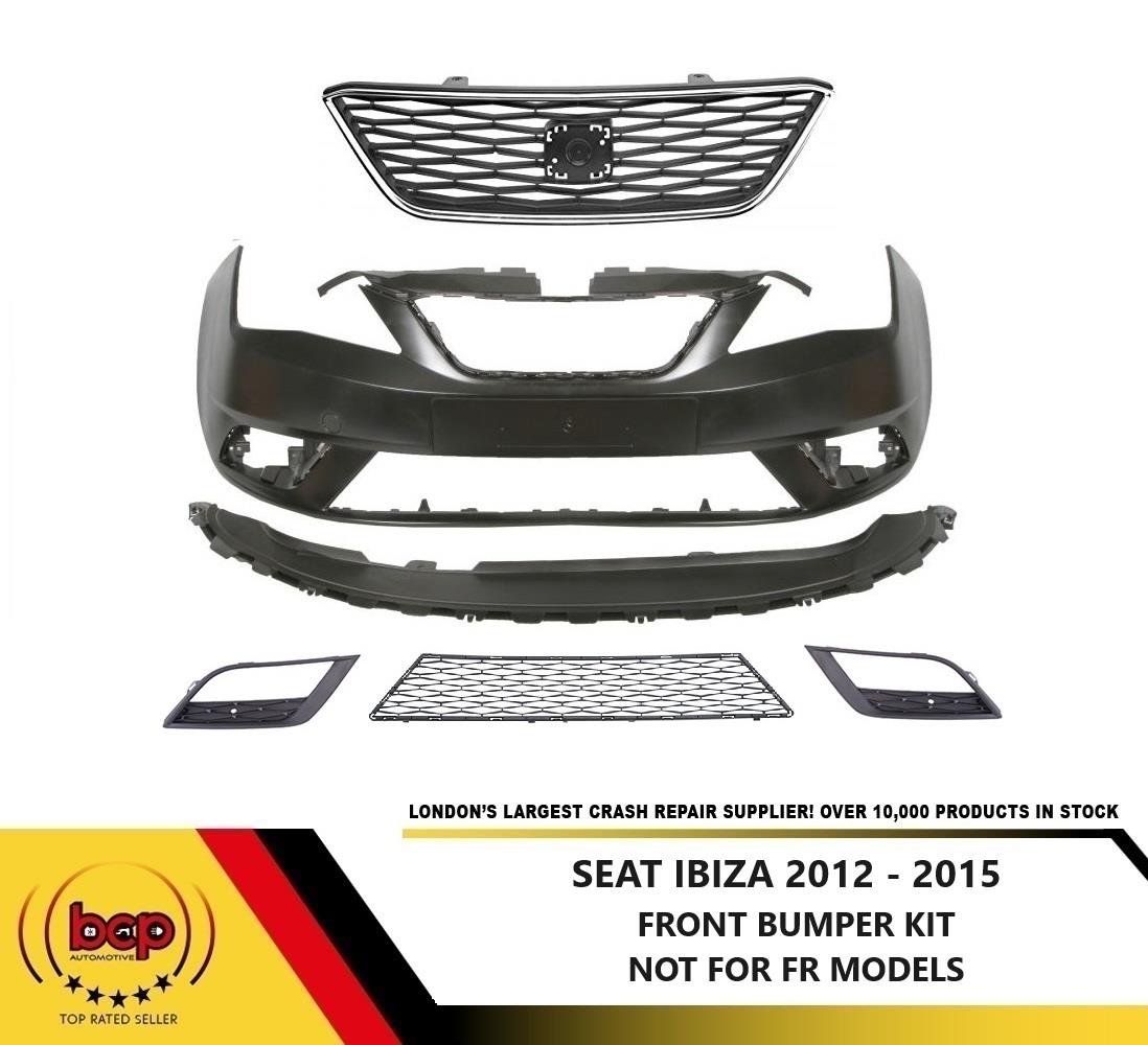 SEAT IBIZA 2012 - 2015 FRONT BUMPER COMPLETE KIT NOT FR MODELS 6J0807217ATGRU