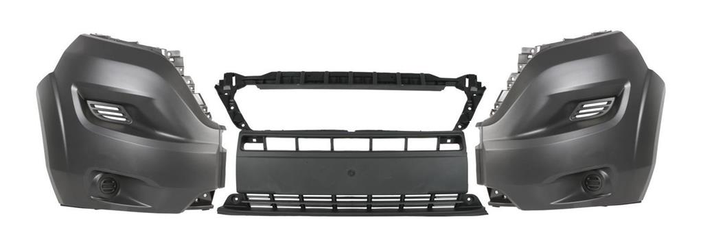 PEUGEOT BOXER 2014 -2024  FRONT BUMPER CENTRE LEFT RIGHT ALL 3 SECTIONS BLACK