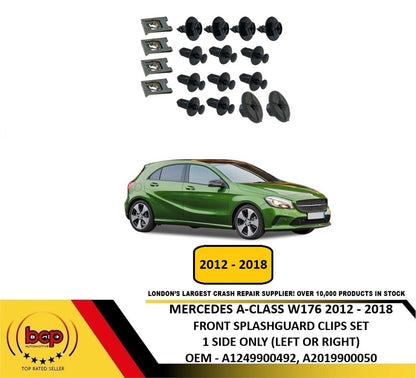 MERCEDES A-CLASS W176 2012 – 2018 FRONT SPLASH GUARD CLIPS 1 SIDE ONLY