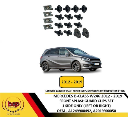 MERCEDES B-CLASS W246 2012 – 2019 FRONT SPLASH GUARD CLIPS 1 SIDE ONLY