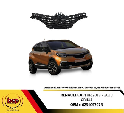 RENAULT CAPTUR 2017 - 2020 GRILLE FRONT BUMPER RADIATOR MAIN GRILLE 623109707R