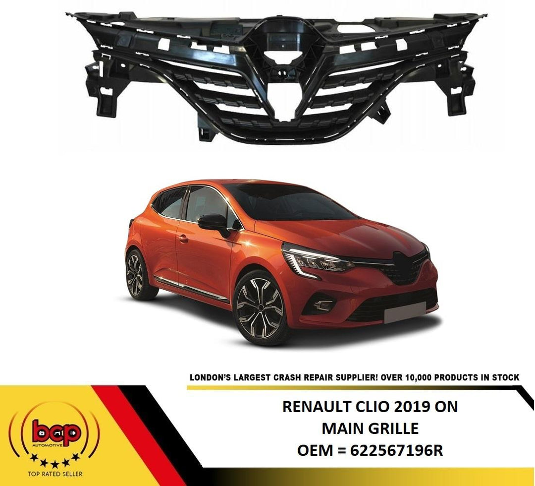 RENAULT CLIO 2019 ON GRILLE FRONT BUMPER CENTER RADIATOR MAIN GRILLE