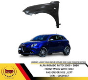 ALFA MITO 2009 - 2016 FRONT WING LEFT PASSENGERS FENDER SIDE PANEL PRIMED