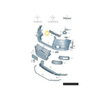 Load image into Gallery viewer, AUDI A1 2015 – 2018 FRONT BUMPER LOWER CENTRE GRILLE TRIM TEXTURED BLACK
