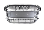 AUDI A1 2010 - 2014 GRILLE STONE GREY FRONT BUMPER CENTRE WITH BADGE not sline