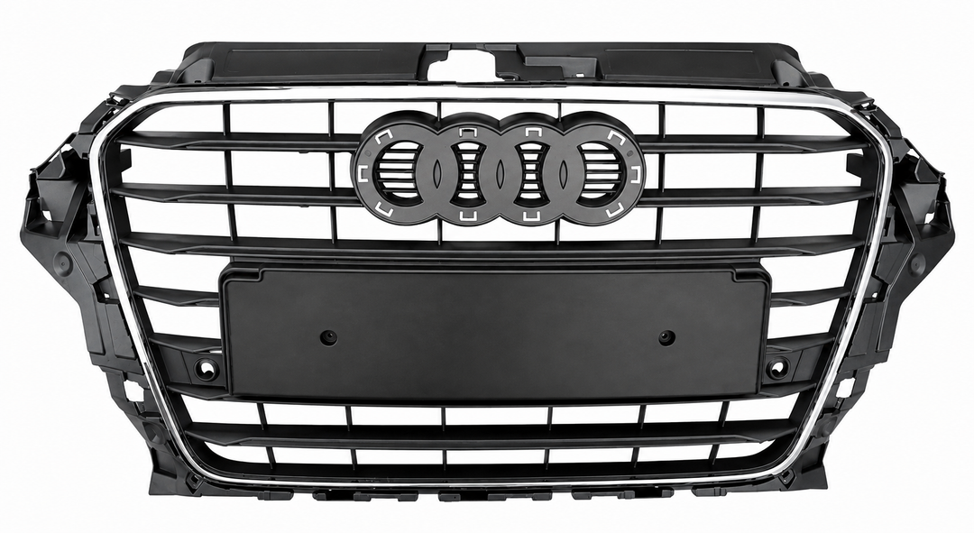 AUDI A3 2012 - 2016 SPORT FRONT RADIATOR GRILLE WITH 2 PDC HOLES 8V38536511QP