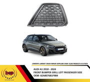 AUDI A1 2018 -2024 FRONT BUMPER LOWER LEFT GRILLE NO FOG PASSENGER SIDE