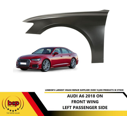 AUDI A6 2018 - 2024 FRONT WING FENDER LEFT PASSENGER SIDE ALUMINIUM OE SPEC