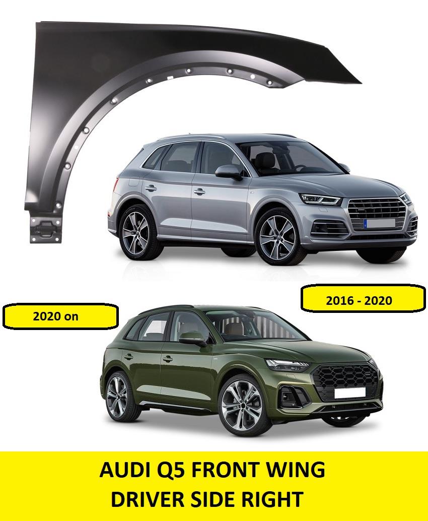 AUDI Q5 2017 - 2023 FRONT WING FENDER PANEL RIGHT DRIVER SIDE PRIMED OEM SPEC