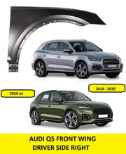 AUDI Q5 2017 - 2023 FRONT WING FENDER PANEL RIGHT DRIVER SIDE PRIMED OEM SPEC