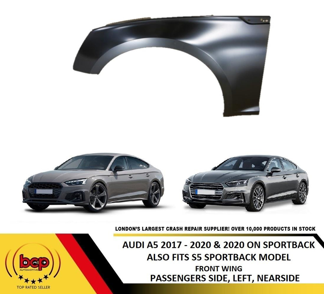 AUDI A5 S5 SPORTBACK 2017 - 2025 FRONT WING LEFT PASSENGER SIDE FENDER HATCHBACK