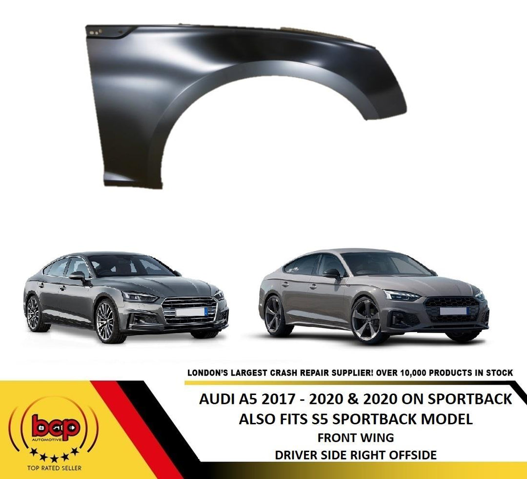 AUDI A5 S5 SPORTBACK 2017 – 2025 FRONT WING FENDER RIGHT DRIVER SIDE HATCHBACK