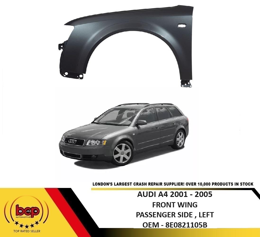 AUDI A4 2001-2005 FRONT WING LEFT HAND PASSENGERS NEARSIDE N/S