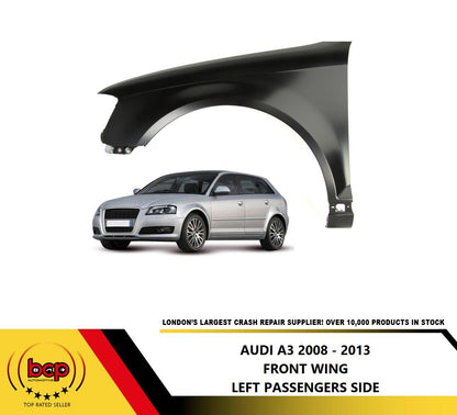 AUDI A3 2008 2009 2010 2011 2012 FRONT WING PASENGERS SIDE LEFT HATCHBACK