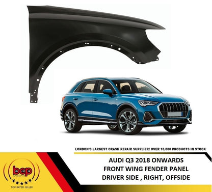 AUDI Q3 2018 ONWARDS FRONT WING FENDER RIGHT OFFSIDE DRIVERS SIDE PANEL