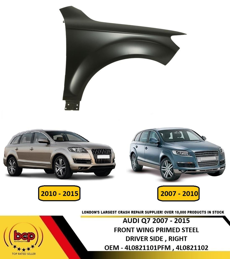 AUDI Q7 2007 - 2015 FRONT WING FENDER PRIMED DRIVER SIDE RIGHT STEEL NEW