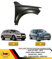AUDI Q7 2007 - 2015 FRONT WING FENDER PRIMED DRIVER SIDE RIGHT STEEL NEW