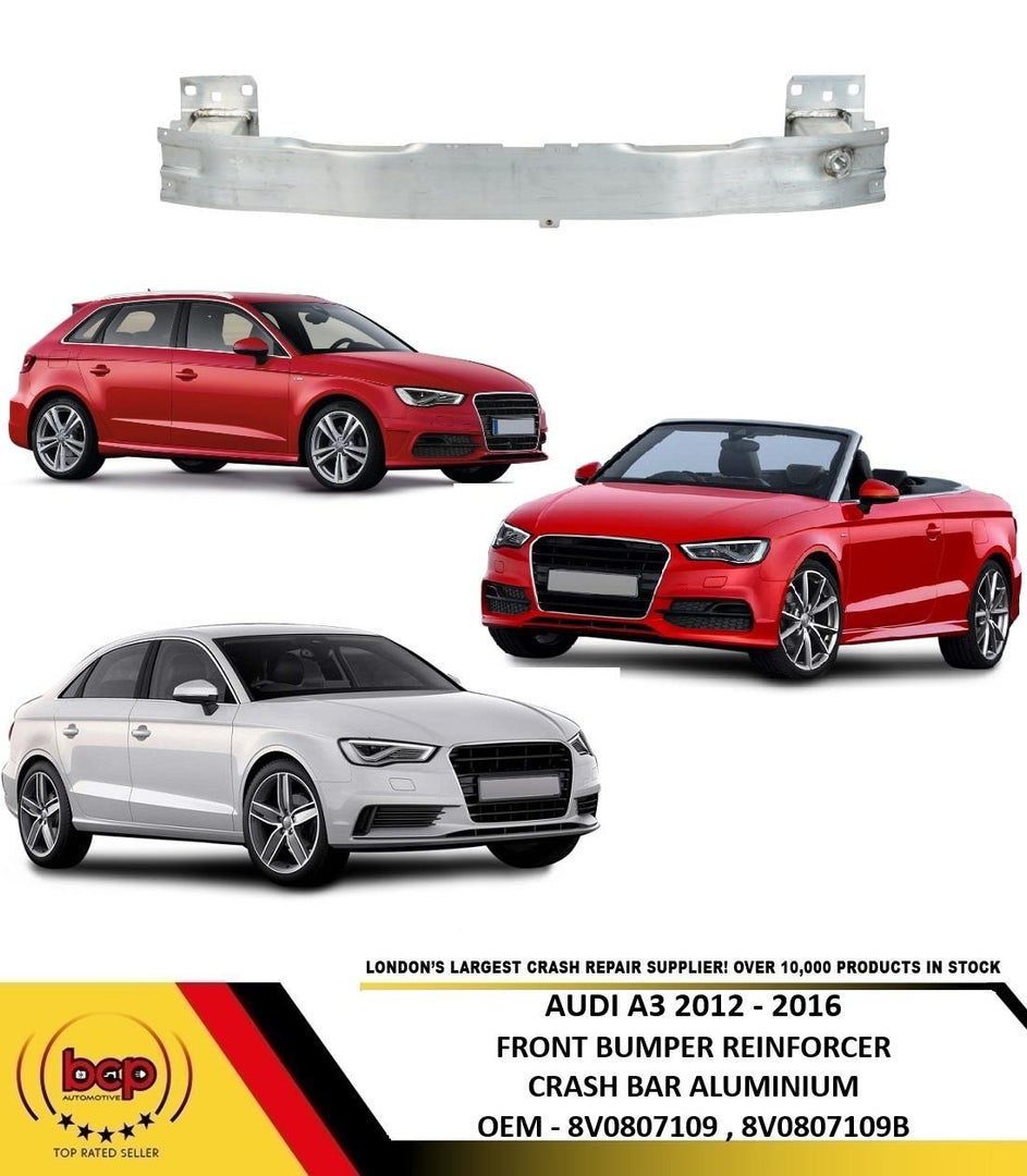 AUDI A3 2012 - 2016 FRONT BUMPER REINFORCEMENT CRASH BAR CARRIER NEW INSURANCE