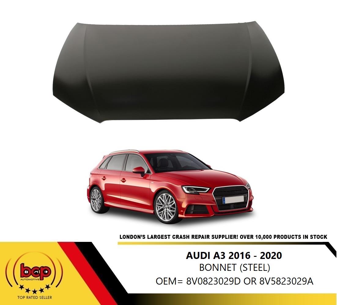 AUDI A3 2016 - 2020 BONNET 8V STEEL HOOD OEM QUALITY 8V0823029D