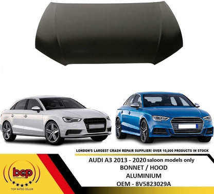 AUDI A3 2012 – 2019 BONNET SALOON ONLY DELIVERED TO DOOR