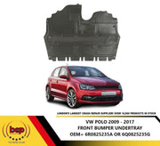 VW POLO 2014 - 2017 ENGINE UNDERTRAY COVER UNDER BUMPER 6R0825235A no metal