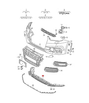 AUDI A1 2015 - 2018 FRONT BUMPER LOWER SPOILER CLOSING ELEMENT NEW 8XA807611