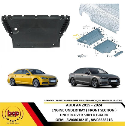 AUDI A5 2017 - 2024 ENGINE UNDERBODY SHEILD NOISE INSULATION UNDER GEARBOX
