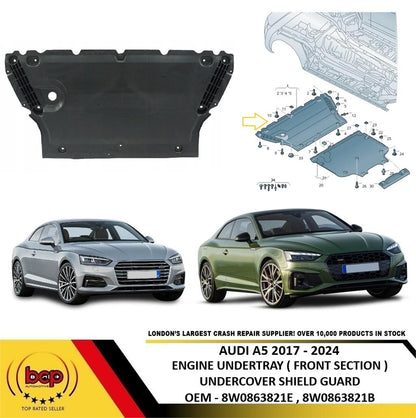 AUDI A5 2017 - 2024 ENGINE UNDERBODY SHEILD NOISE INSULATION UNDER GEARBOX