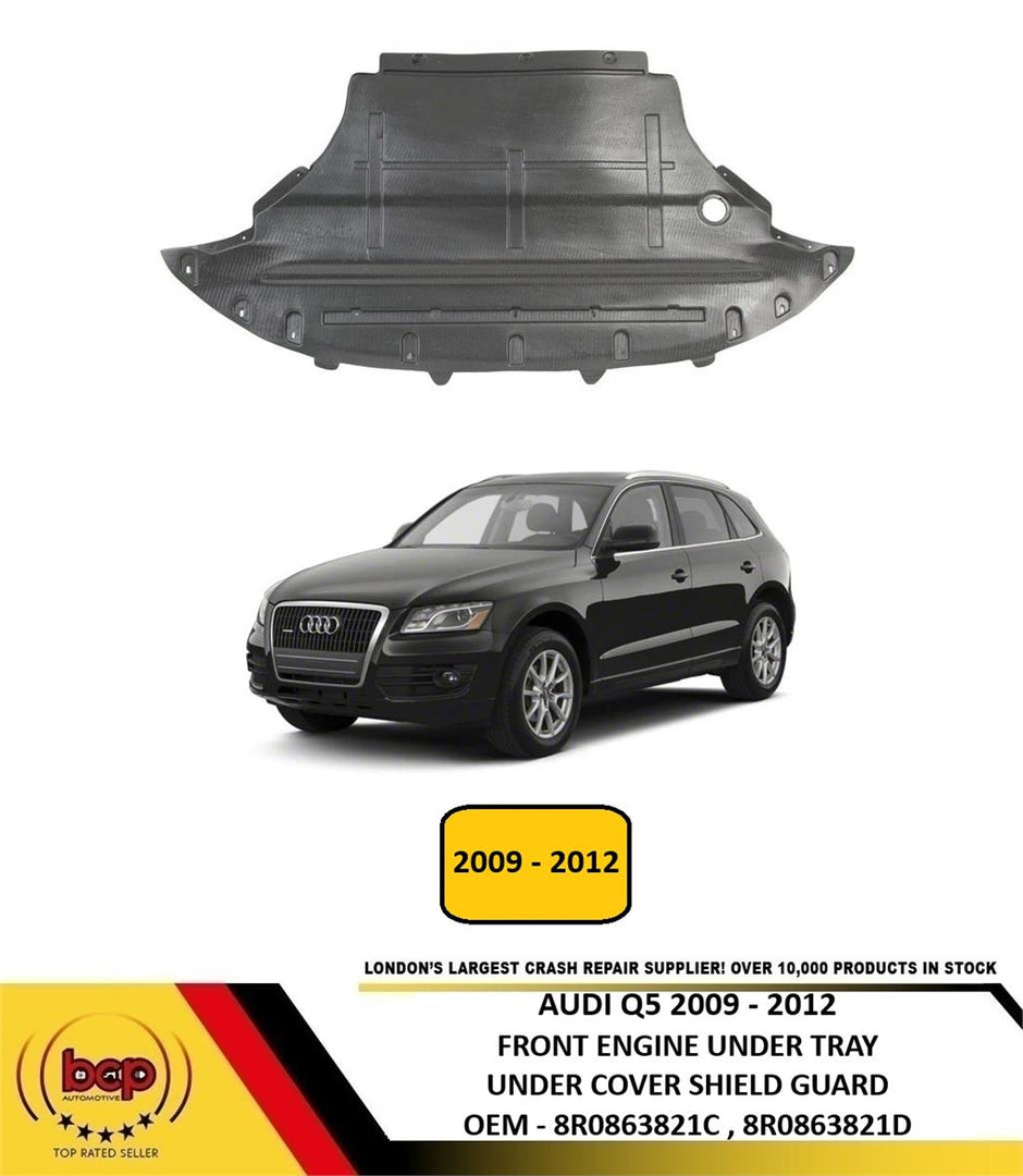 AUDI Q5 2009 - 2012 FRONT ENGINE UNDER TRAY UNDER COVER SHIELD RUST GUARD NEW