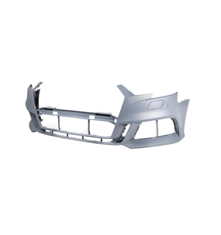 AUDI A3 2016 – 2020 FRONT BUMPER WITH PARKING SENSORS AND WASHER HOLE SLINE ONLY