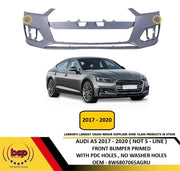 AUDI A5 2017-2020 STANDARD MODELS FRONT BUMPER PRIMED WITH PARKING SENSOR HOLES