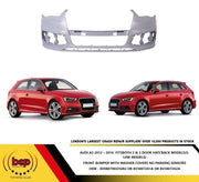 AUDI A3 2012 – 2016 FRONT BUMPER S LINE WITH WASHER JET NO PARKING SENSORS