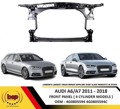 AUDI A7 2011 - 2018 FRONT PANEL LOCK CARRIER 4G0805594 4 CYLINDER ENGINES ONLY