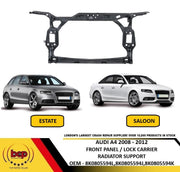 AUDI A4 2008 - 2012 FRONT PANEL SLAM PANEL LOCK CARRIER RADIATOR HOLDER SUPPORT