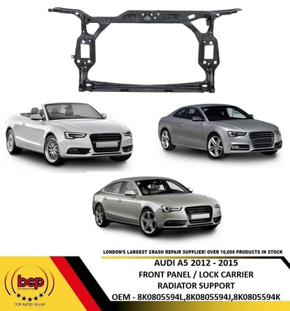 AUDI A4 2012 -2015 FRONT PANEL SLAM PANEL LOCK CARRIER RADIATOR HOLDER SUPPORT