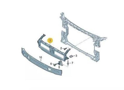 AUDI A4 2015 - 2018 FRONT INNER GRILLE HOLDER CENTRE SUPPORT AIR INTAKE BRACKET