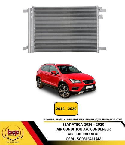 SEAT ATECA 2016 - 2020 AIR CONDITION CONDENSER AIR CON A/C RADIATOR NEW