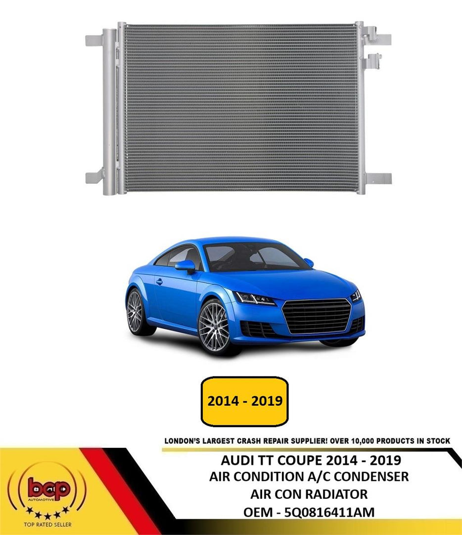 AUDI TT 2014 - 2019 AIR CONDITION CONDENSER AIR CON A/C RADIATOR NEW 5Q0816411AM